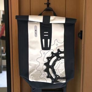 Ortlieb Velocity Waterproof Roll Top Courier Bicycle Backpack 20L White & Black